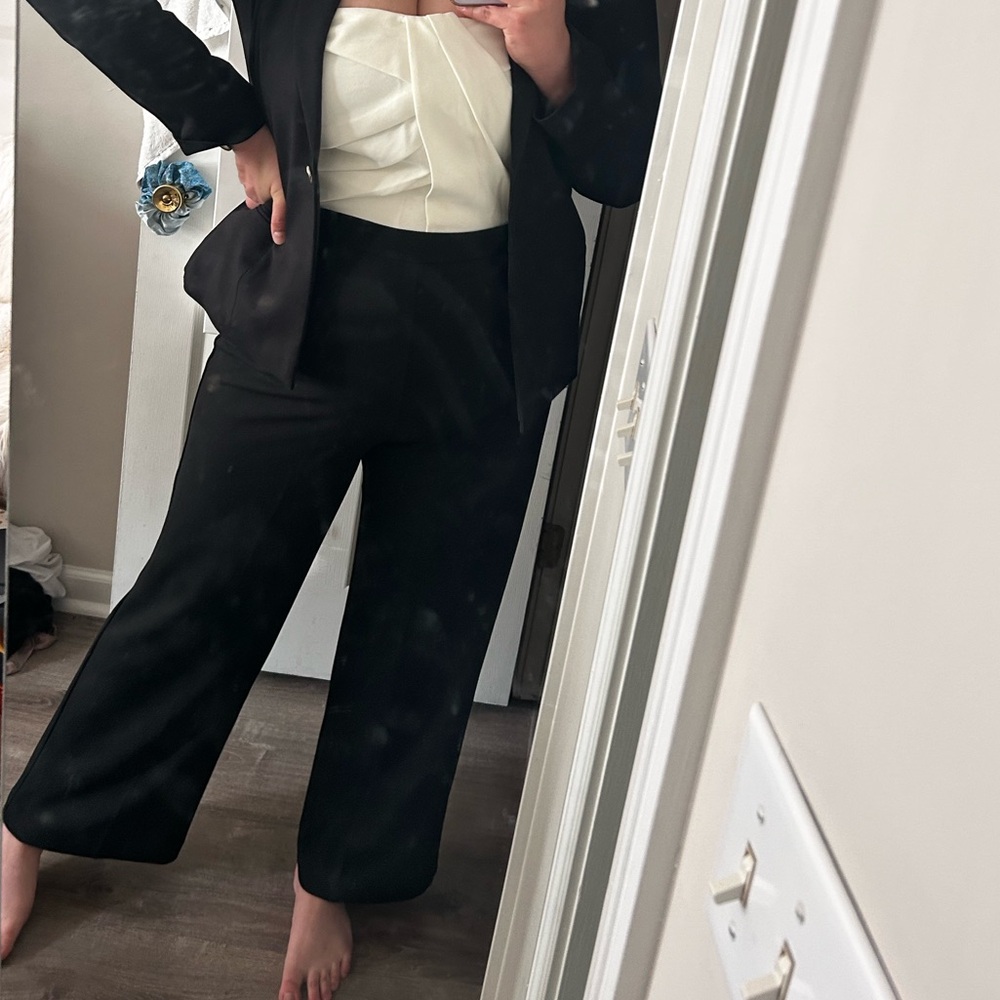 WHBM Strapless Draped Jumpsuit - Picture 2 of 4